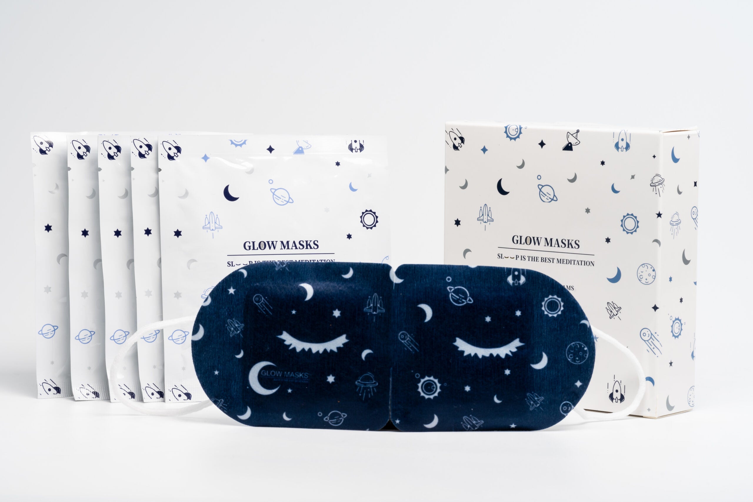 Glow Masks – Pack of 5 (Jasmine Signature Scent)